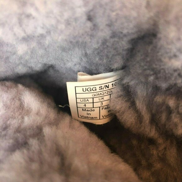 UGG Adoria Tehuano Gray Boots Bootie Shearling Lined Girls 4 / 34 (h9S - Picture 9 of 11